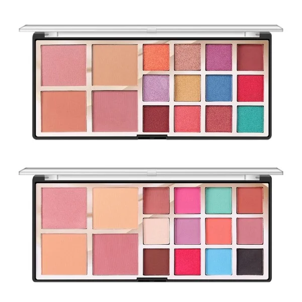 Miss Rose 16 Color 3 in 1 Eye Shadow, Blush & Powder Palette - Image 3