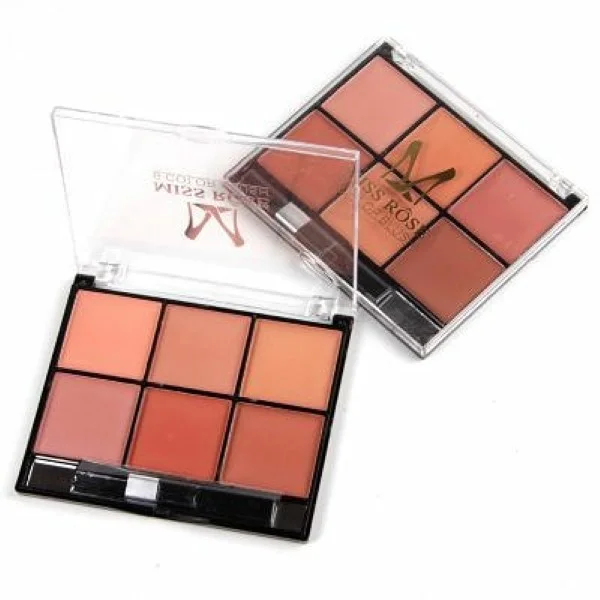Miss Rose 6 Color Blush Pallete