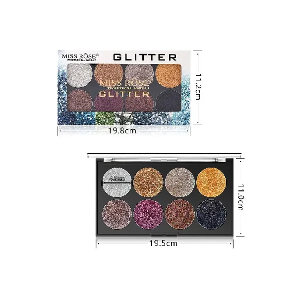 Miss Rose 8 Color Glitter Palette - Image 5