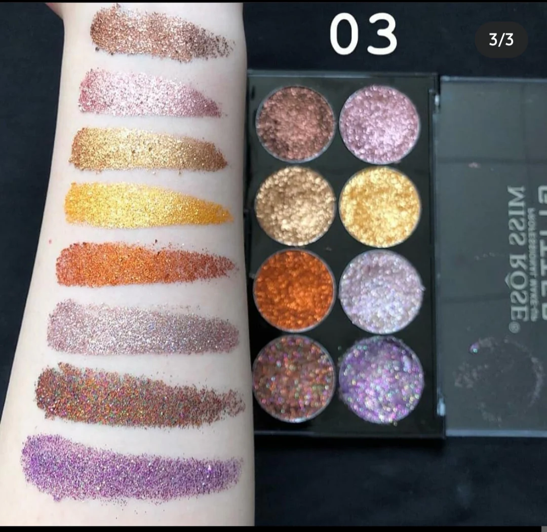 Miss Rose 8 Color Glitter Palette - Image 9