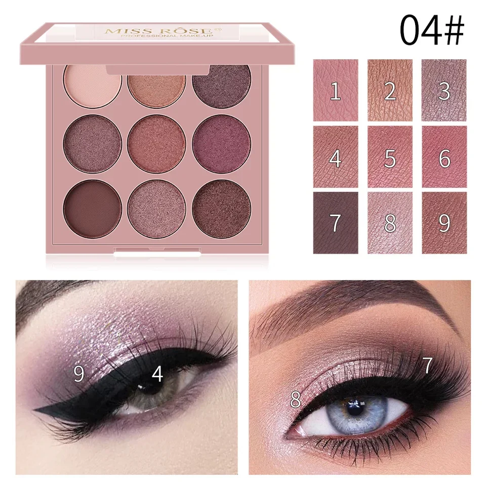 Miss Rose 9 Color Eyeshadow Palette - Image 7