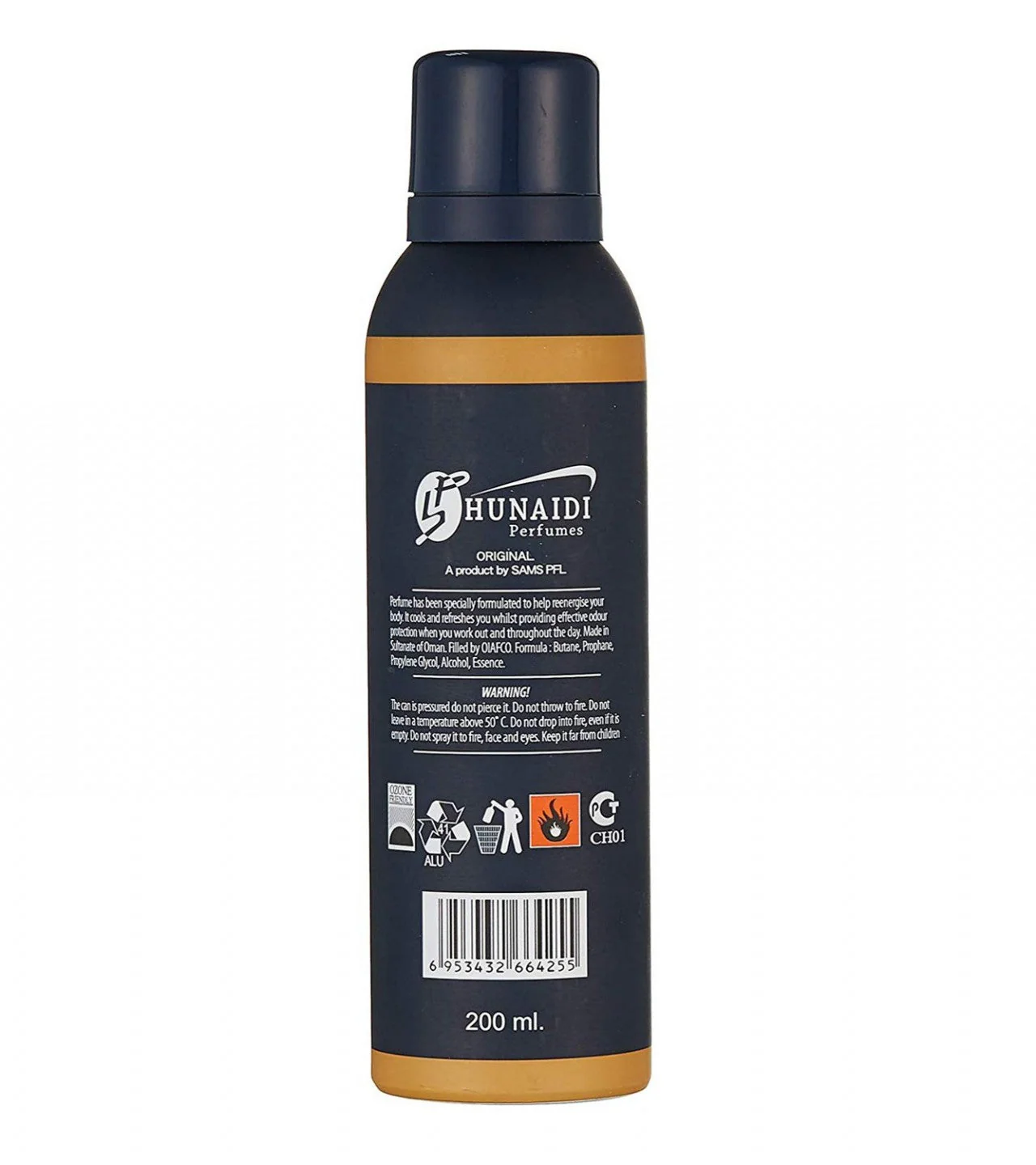 Alisha Body Spray Deodorant For Men 200 ML - Image 2