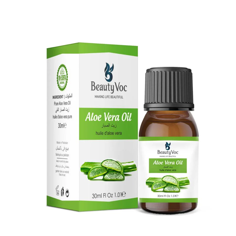 BeautyVoc Aloe Vera Oil 30 ml – 100% Pure & Natural | Best for Skin & Hair Care