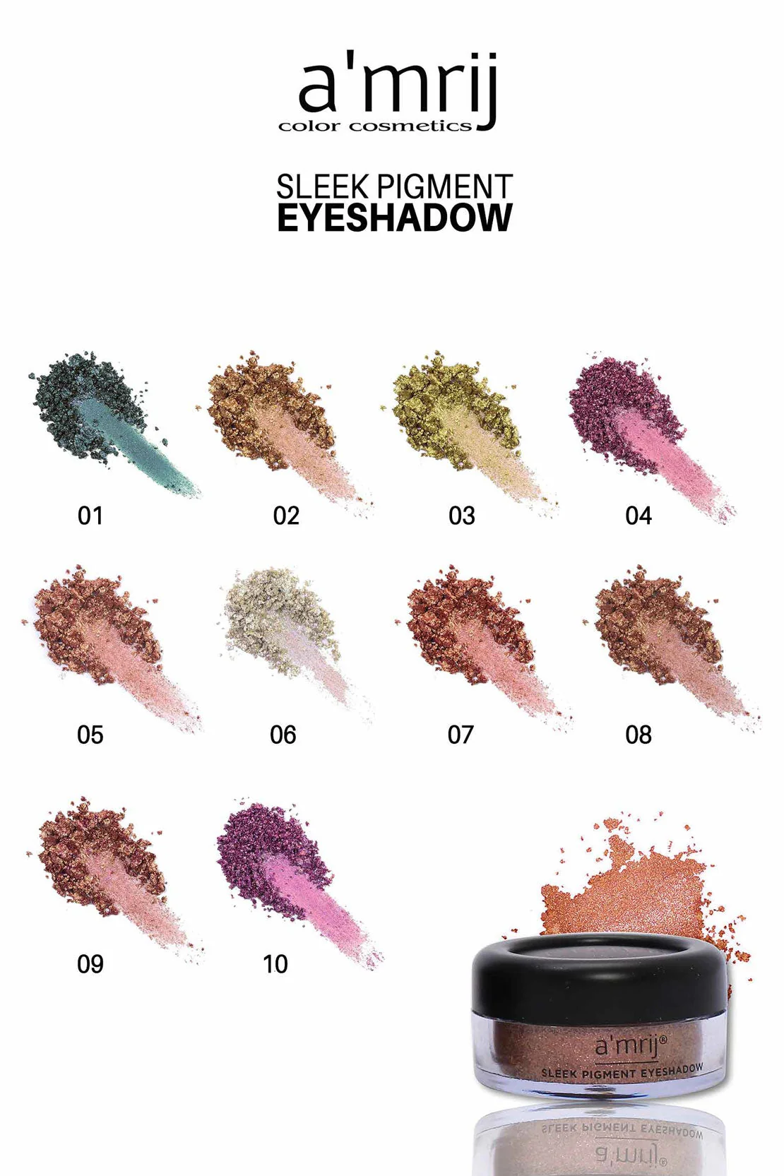 Amrij Cosmetics Sleek Pigment Eyeshadow - Image 2