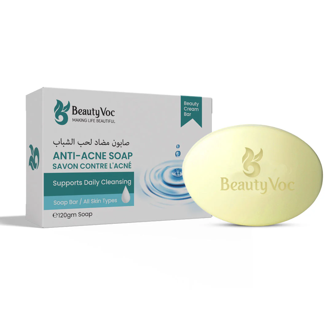 BeautyVoc Anti Acne Soap 120g - Salicylic acid Soap | For Best Acne Treatment