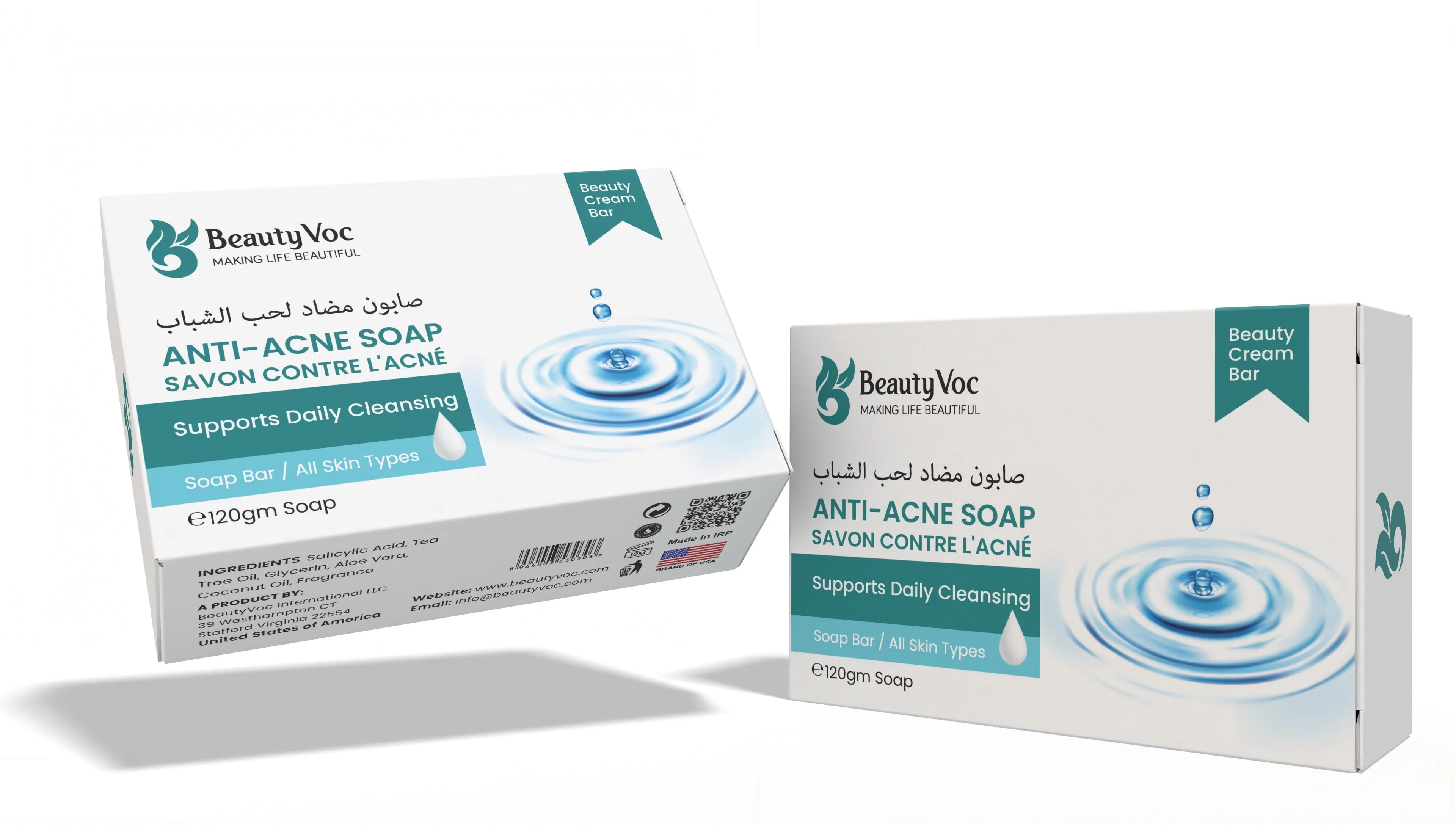 BeautyVoc Anti Acne Soap 120g - Salicylic acid Soap | For Best Acne Treatment - Image 3
