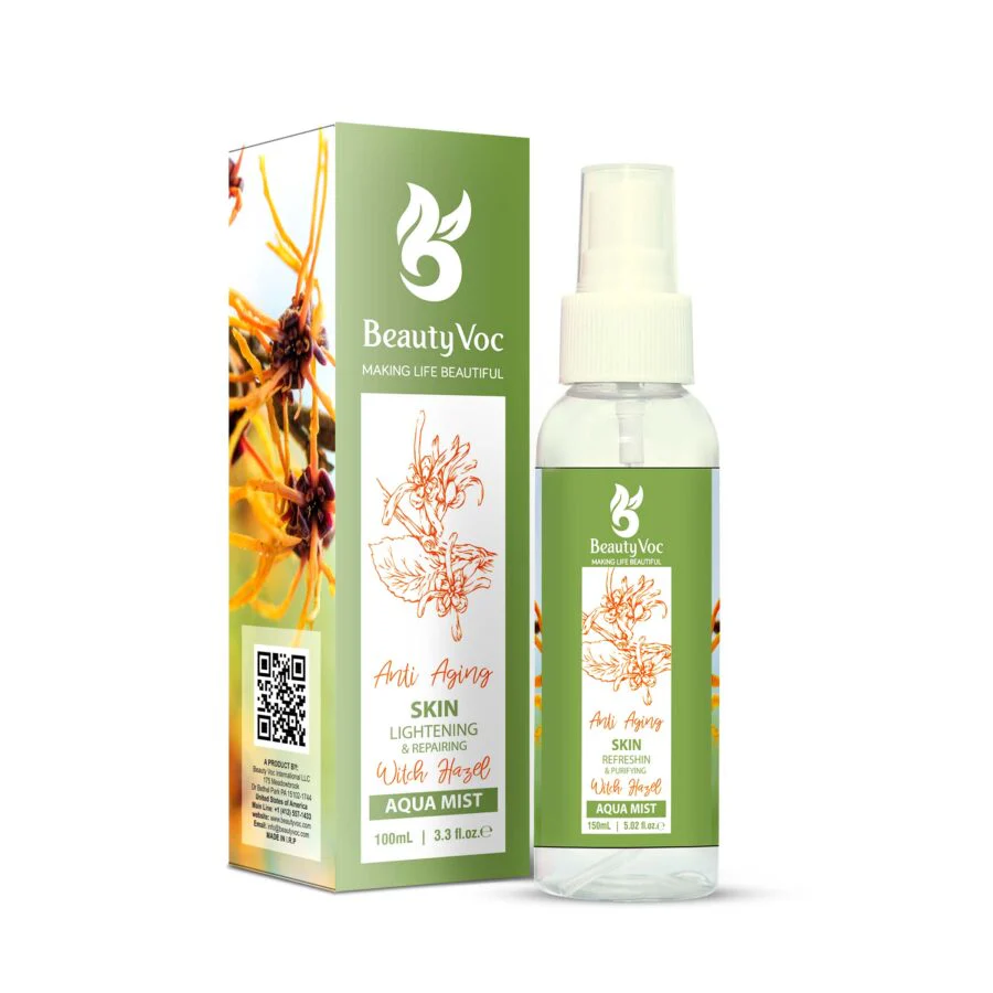 BeautyVoc Anti Aging Witch Hazel Aqua toner 100 ml -  |Treat Open Pores | Calm irritated Skin