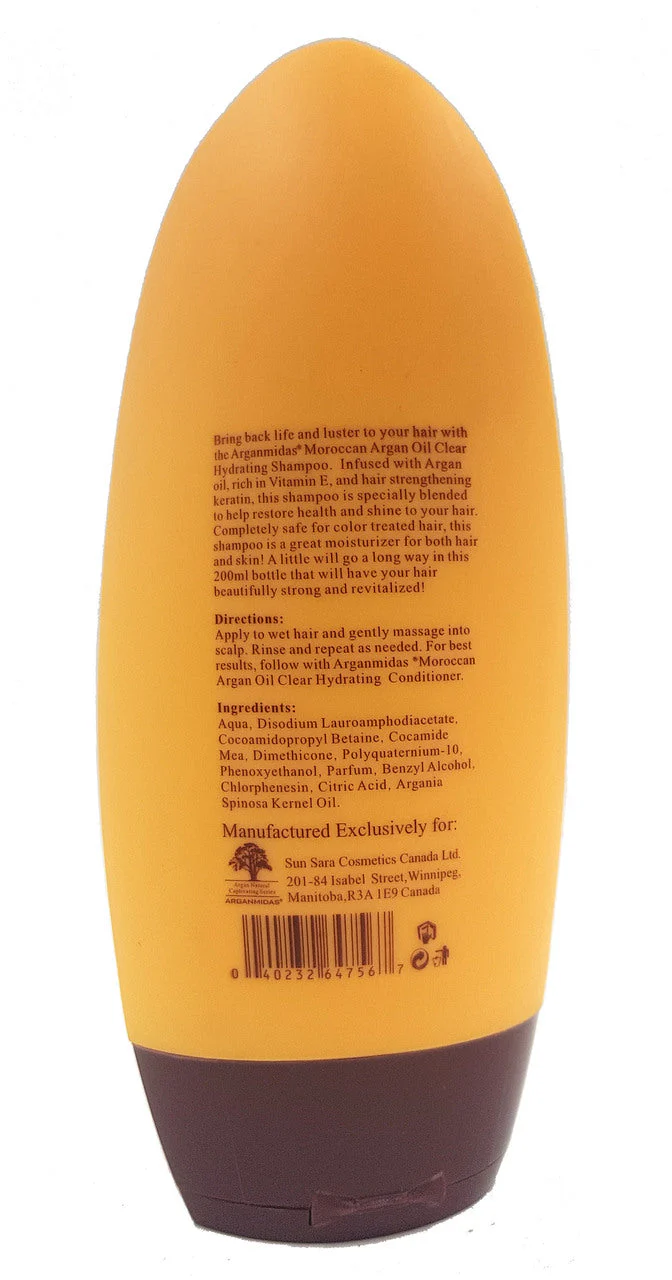 Arganmidas Moroccan Argan Oil Clear Hydrating Shampoo 200 ML - Image 2