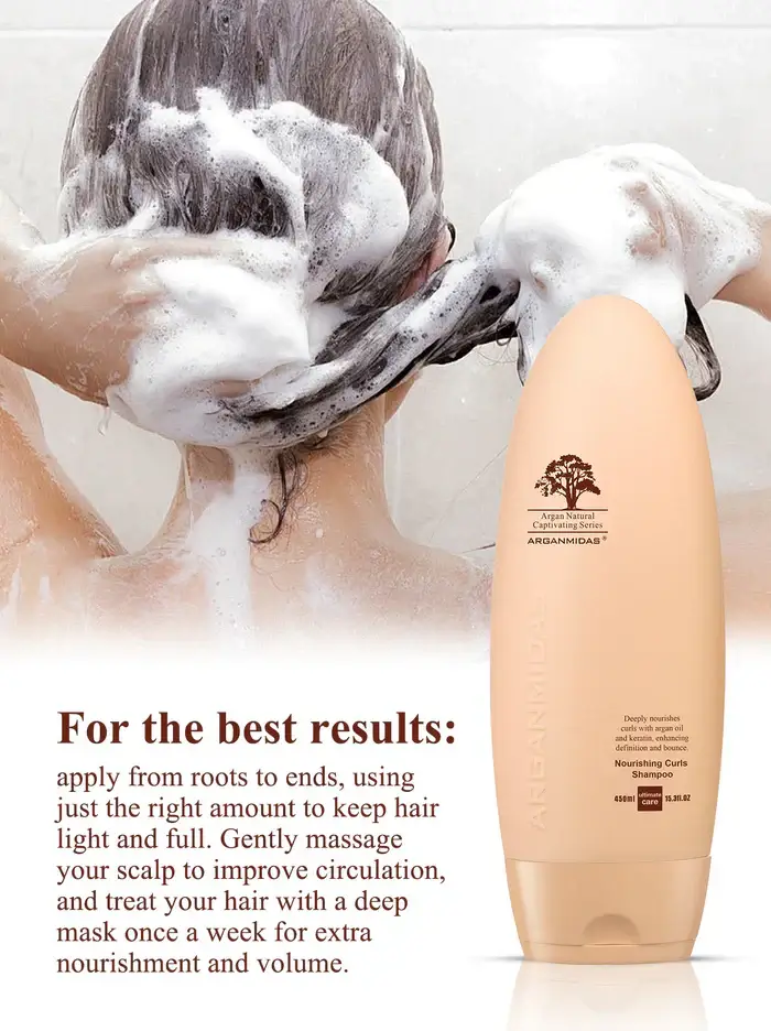 Arganmidas Nourishing Curls Shampoo 450 ML - Image 3
