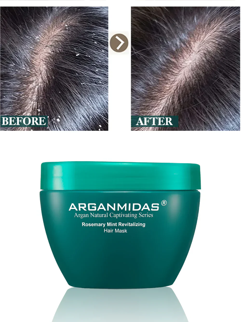 Arganmidas Rosemary Mint Revitalizing Hair Mask 300 GM - Image 3