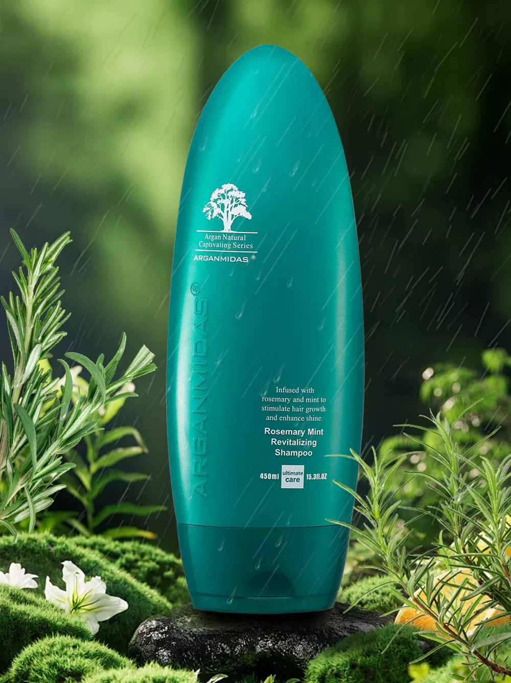 Arganmidas Rosemary Mint Revitalizing Shampoo 450 ML - Image 2