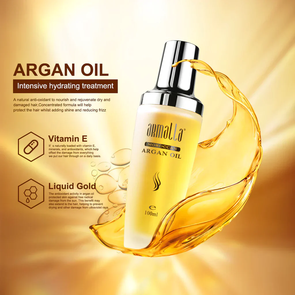 Armalla Natural Moroccan Argan Hair Oil - Image 3