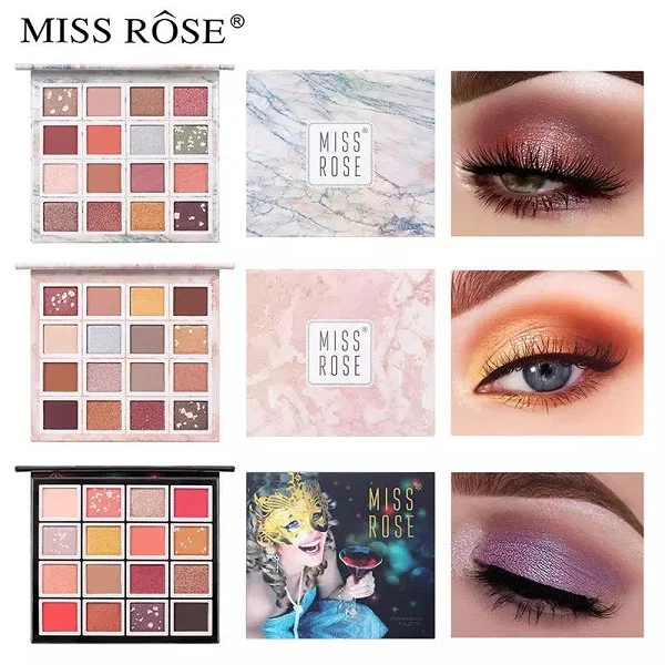 Miss Rose Artistic Premium 16 Color Eye Palette