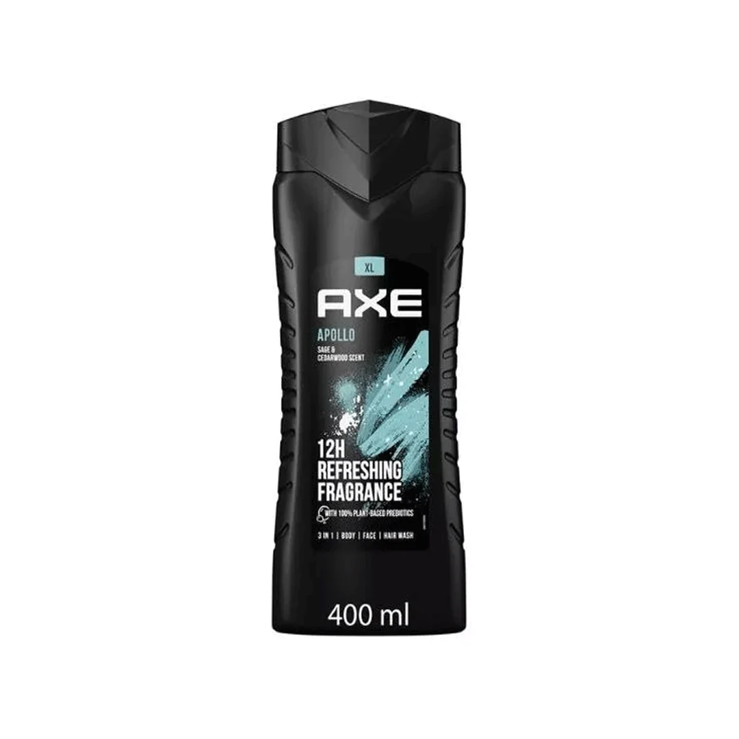 Axe 3 In 1 Apollo Body Wash 400ml - Image 2