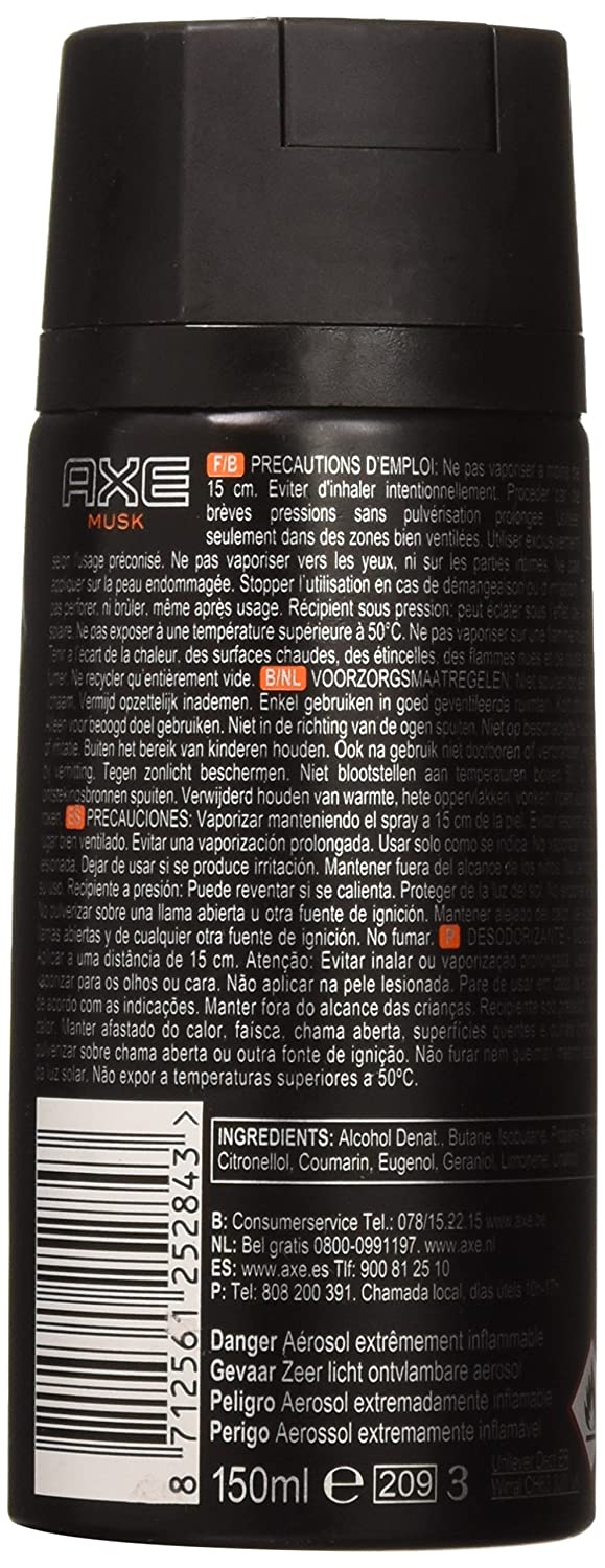Axe Musk Deodrant Spray 150ML - Image 2