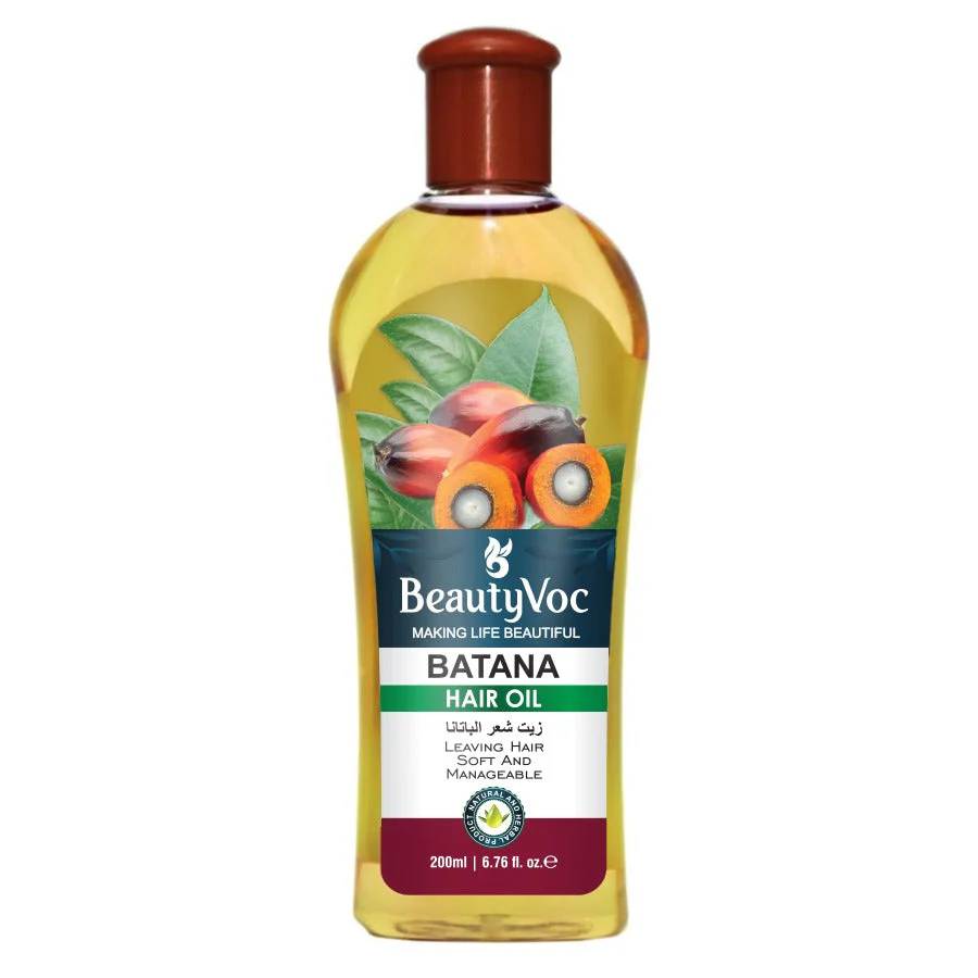 BeautyVoc Batana Hair Oil 200 ml | For Hair Growth, Strength & Shine | Deeply Nourishes Dry & Damaged Hair