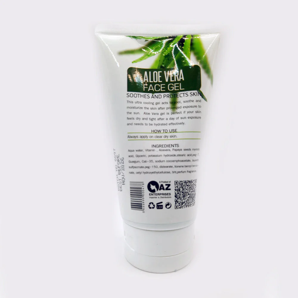 BC+ Aloe Vera Face Gel 99.9% Organic 120 ML - Image 2