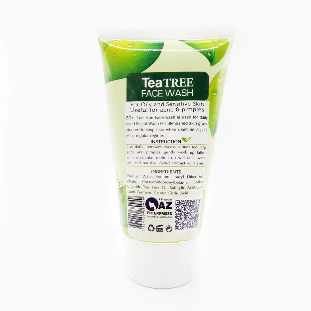 BC+ Tea Tree Face Wash 120 ML - Image 2