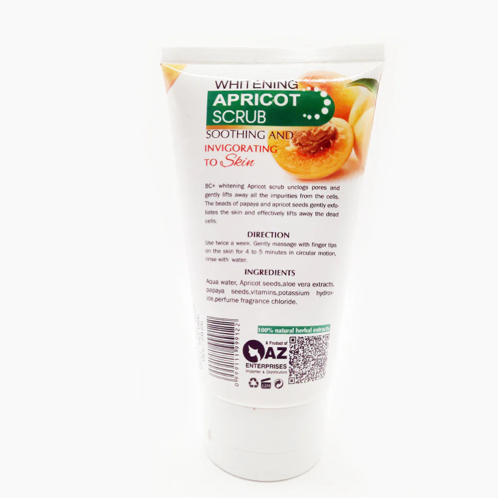 BC+ Whitening Apricot Scrub 120 ML - Image 2