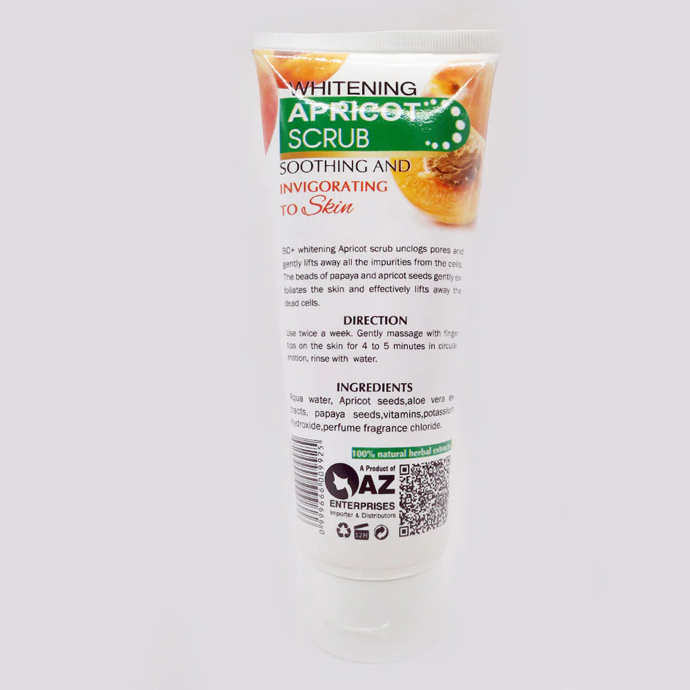 BC+ Whitening Apricot Scrub 200 ML - Image 2