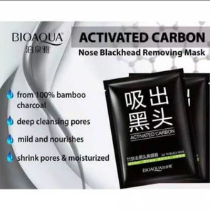 BIOAQUA Activated Carbon Nose Blackhead Remover Mask 10Pcs - Image 2