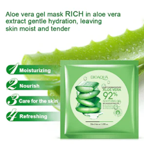 BIOAQUA Aloe Vera Soothing Gel Face Sheet Mask - Image 2