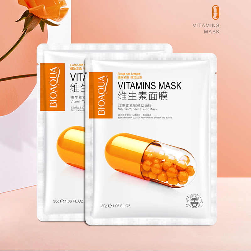 BIOAQUA Pack of 3 Vitamins Moisturizing Face Sheet Mask 3Pcs - Image 2