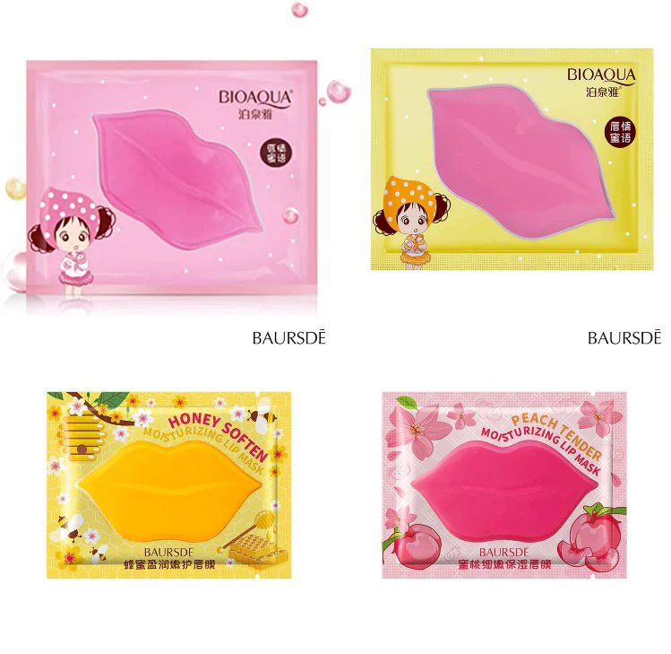 BIOAQUA Pack of 4 Moisturizing Collagen Lip Mask Lip Moisturizer