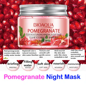 BIOAQUA Pomegranate Fresh Moisturizing Mineral Sleep Mask - Image 3