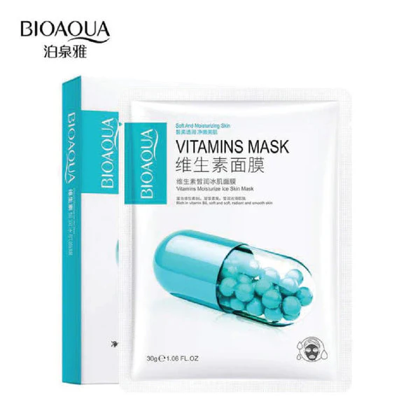 BIOAQUA Vitamins Moisture Ice Skin Face Sheet Mask – 5Pcs - Image 2