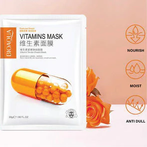BIOAQUA Vitamins Tender Elastic Face Mask Sheet 1 Pc - Image 2