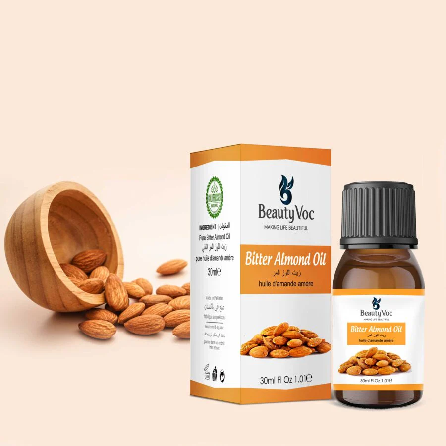 BeautyVoc Bitter Almond Oil 30 ml - 100% Pure & Natural | Best For Skin & Hair Care - Image 2