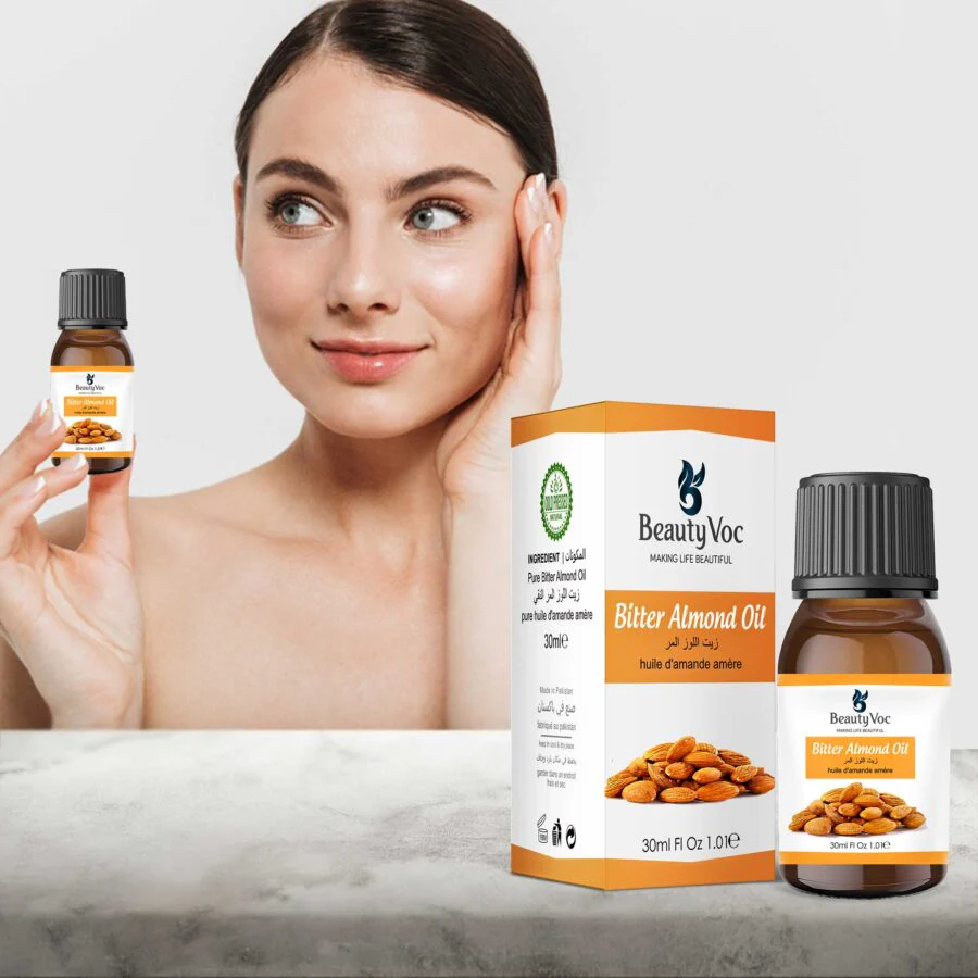 BeautyVoc Bitter Almond Oil 30 ml - 100% Pure & Natural | Best For Skin & Hair Care - Image 3