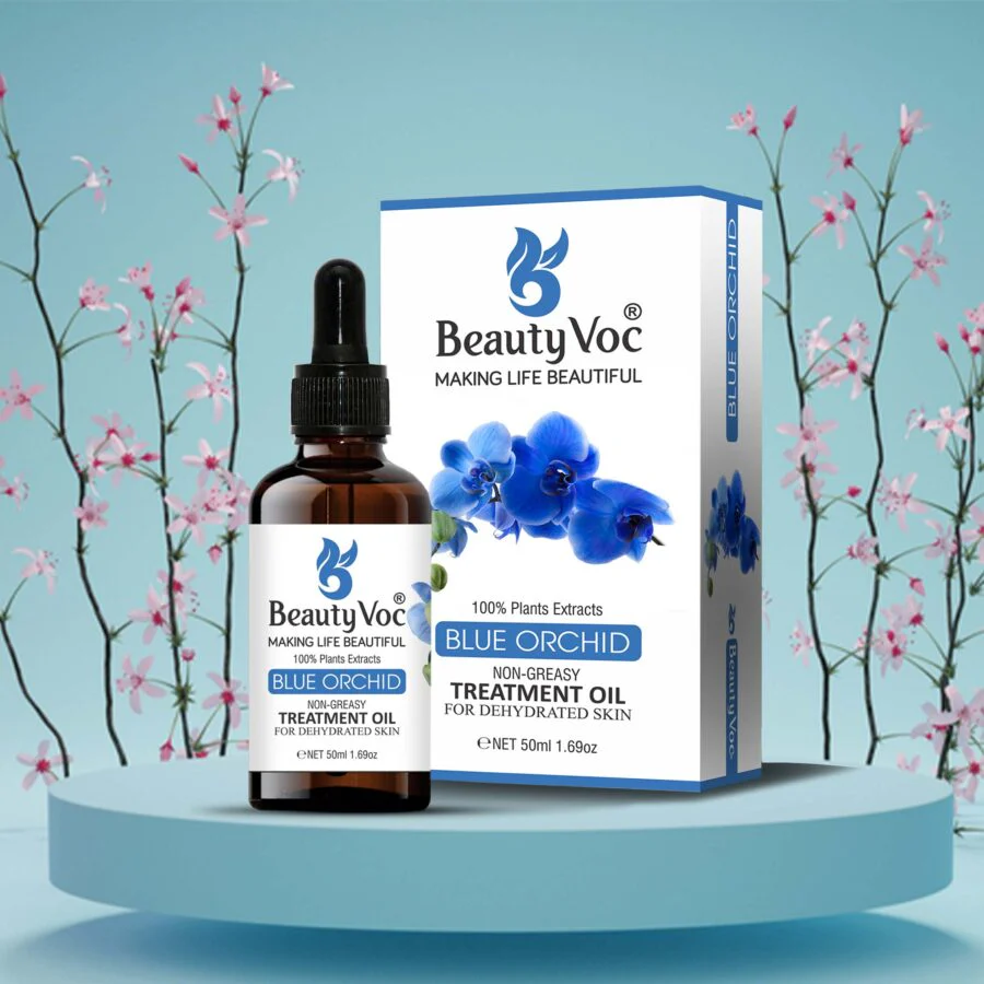 BeautyVoc Blue Orchid Treatment Oil 50 ml Pure 100% | Non-Greasy | Cold-Pressed Oil for Dehydrated Skin, Radiance Boost & Moisture Lock - Image 3