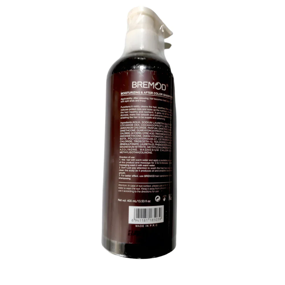 Bremod Moisturizing & After Color Shampoo 400 ML - Image 2
