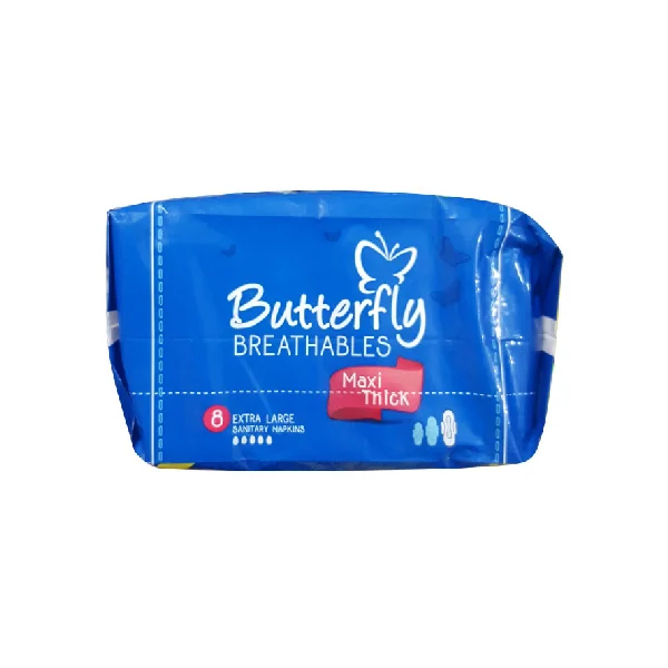 Butterfly Maxi Thick 8 Extra Large Sanitary Napkins - Image 2