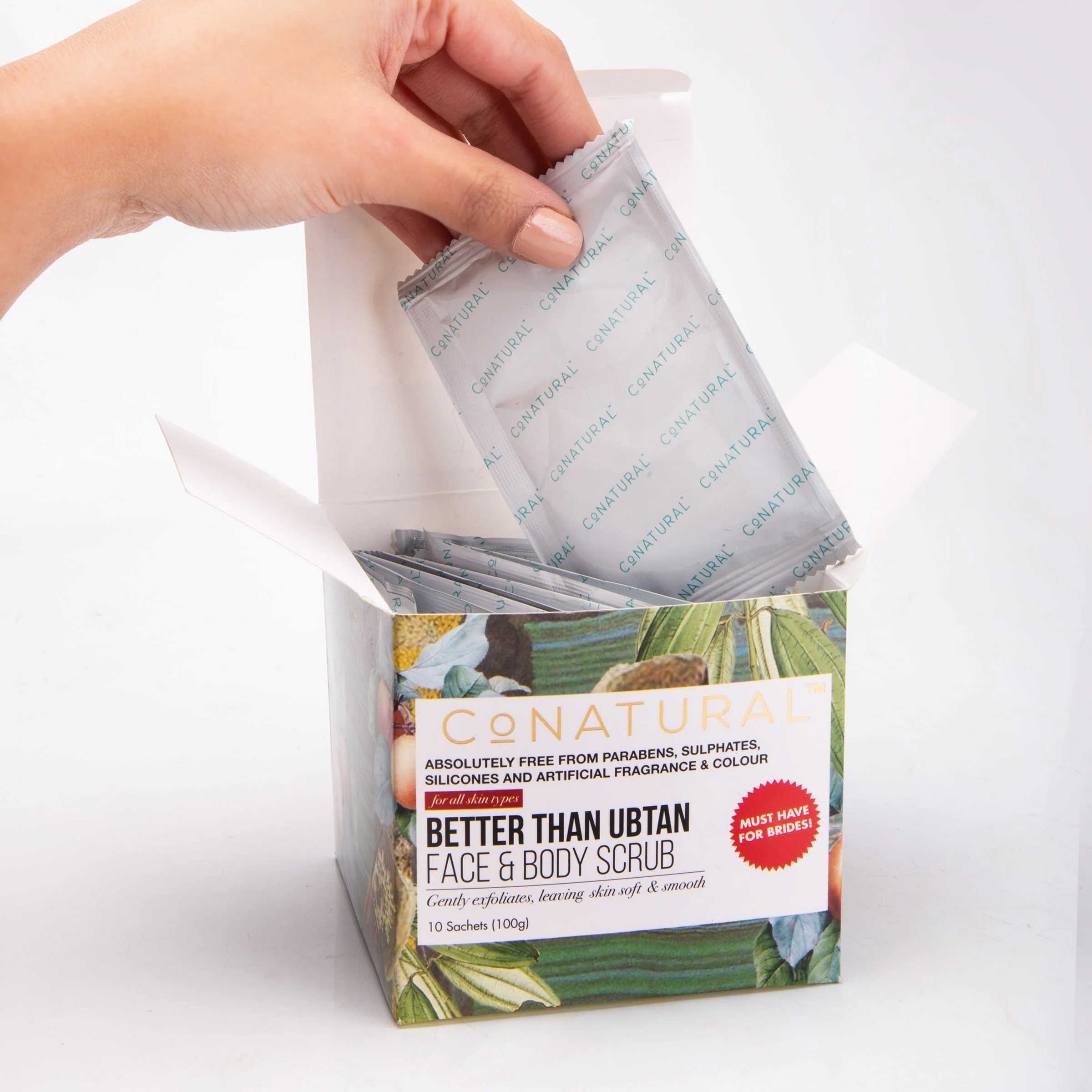 CoNatural Better Than Ubtan Face And Body Scrub 100 GM - Image 2