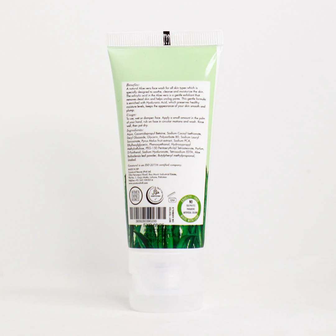 CoNatural Hydrating Aloe Vera Face Wash 60 ML - Image 2