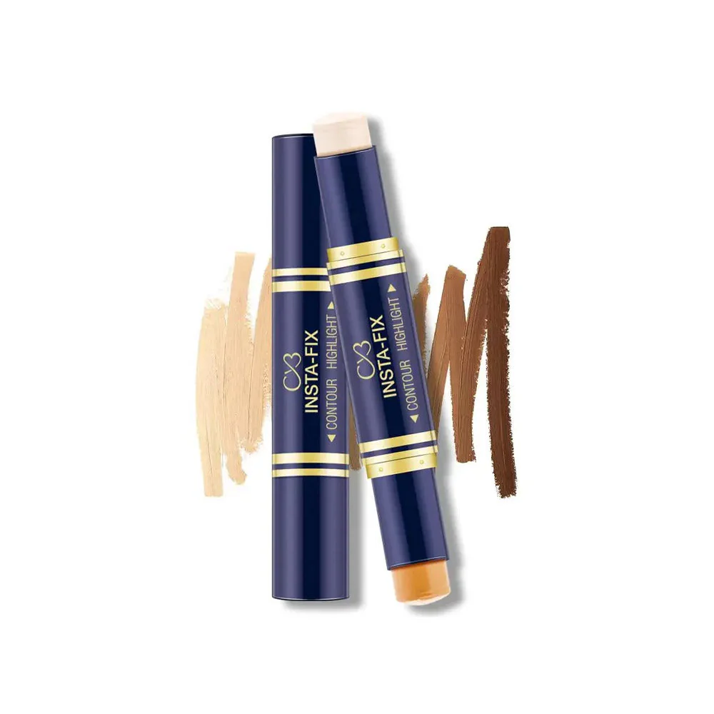 CVB 2IN1 HIGHLIGHT+CONTOUR INSTA-FIX DUO STICK OIL FREE LONG LASTING - Image 2