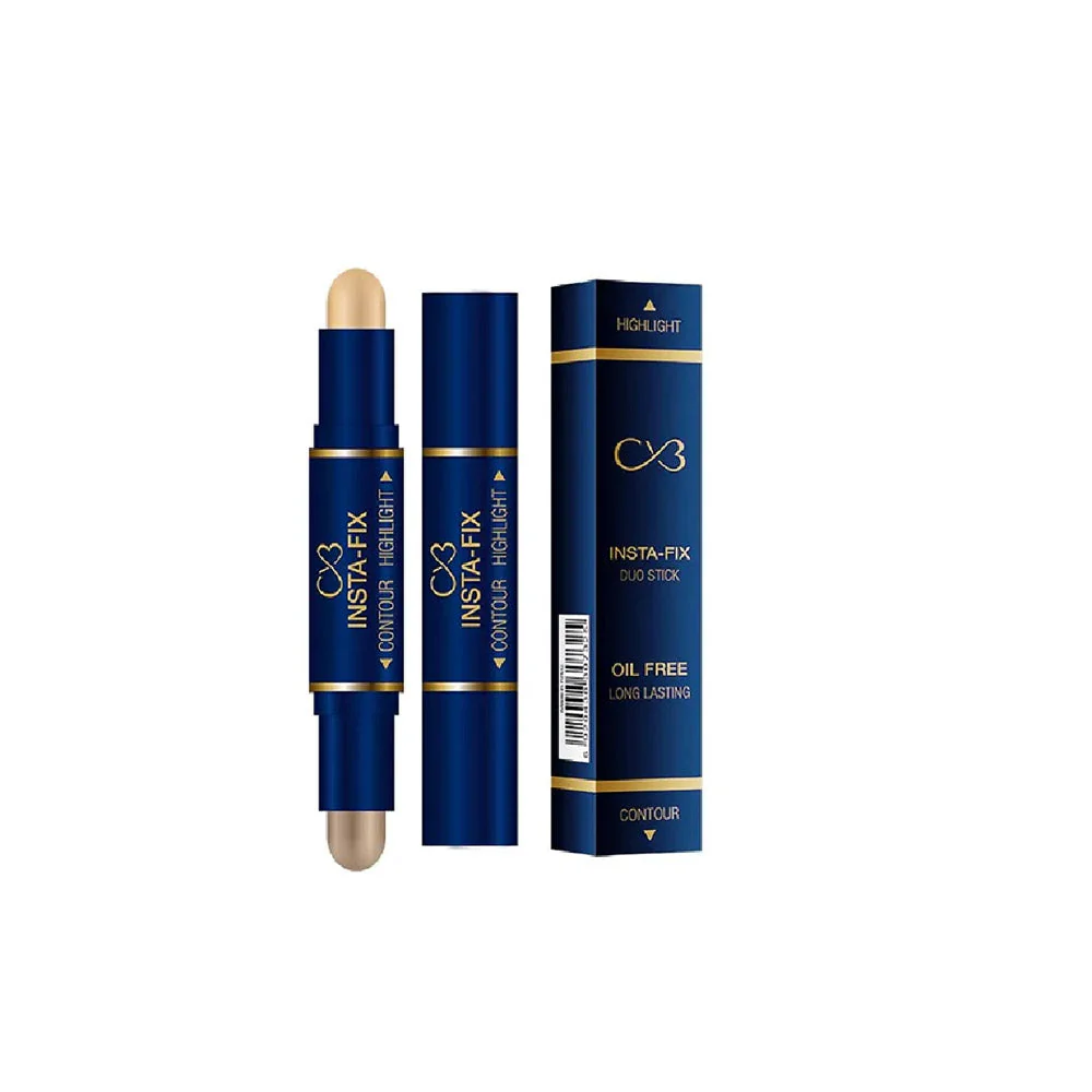 CVB 2IN1 HIGHLIGHT+CONTOUR INSTA-FIX DUO STICK OIL FREE LONG LASTING - Image 3