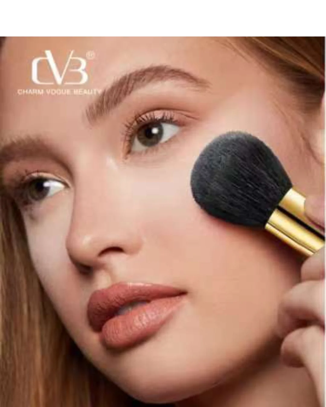 CVB 4 in 1 Travel Brush | With Ultra Soft Bristles | Face Powder Blending Brush | Dense and Fluffy brush - Image 5