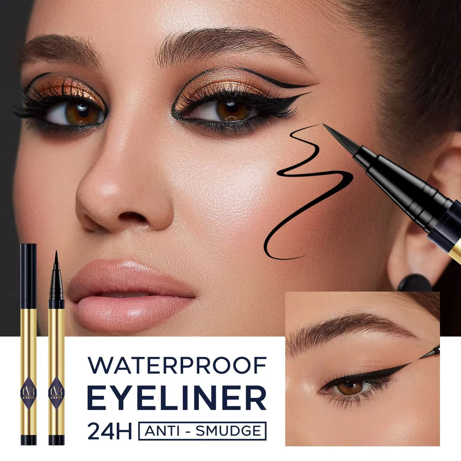 CVB Artist Waterproof & Long Wearing  Eyeliner 24h Anti Smudge  C230 - Image 3