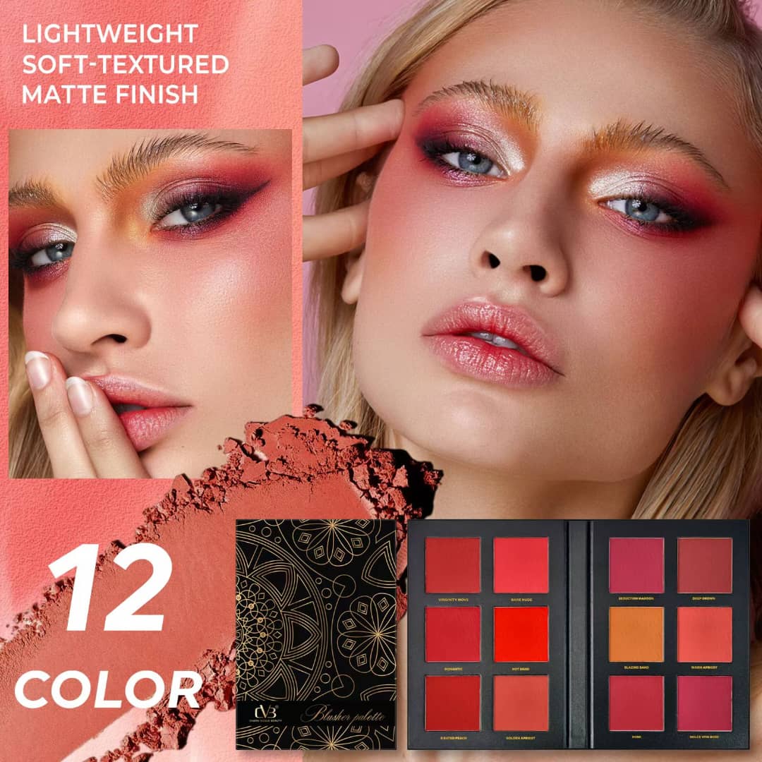 Cvb Blusher palette Perfect All Skin Tones Twelve Shades C226 - Image 2
