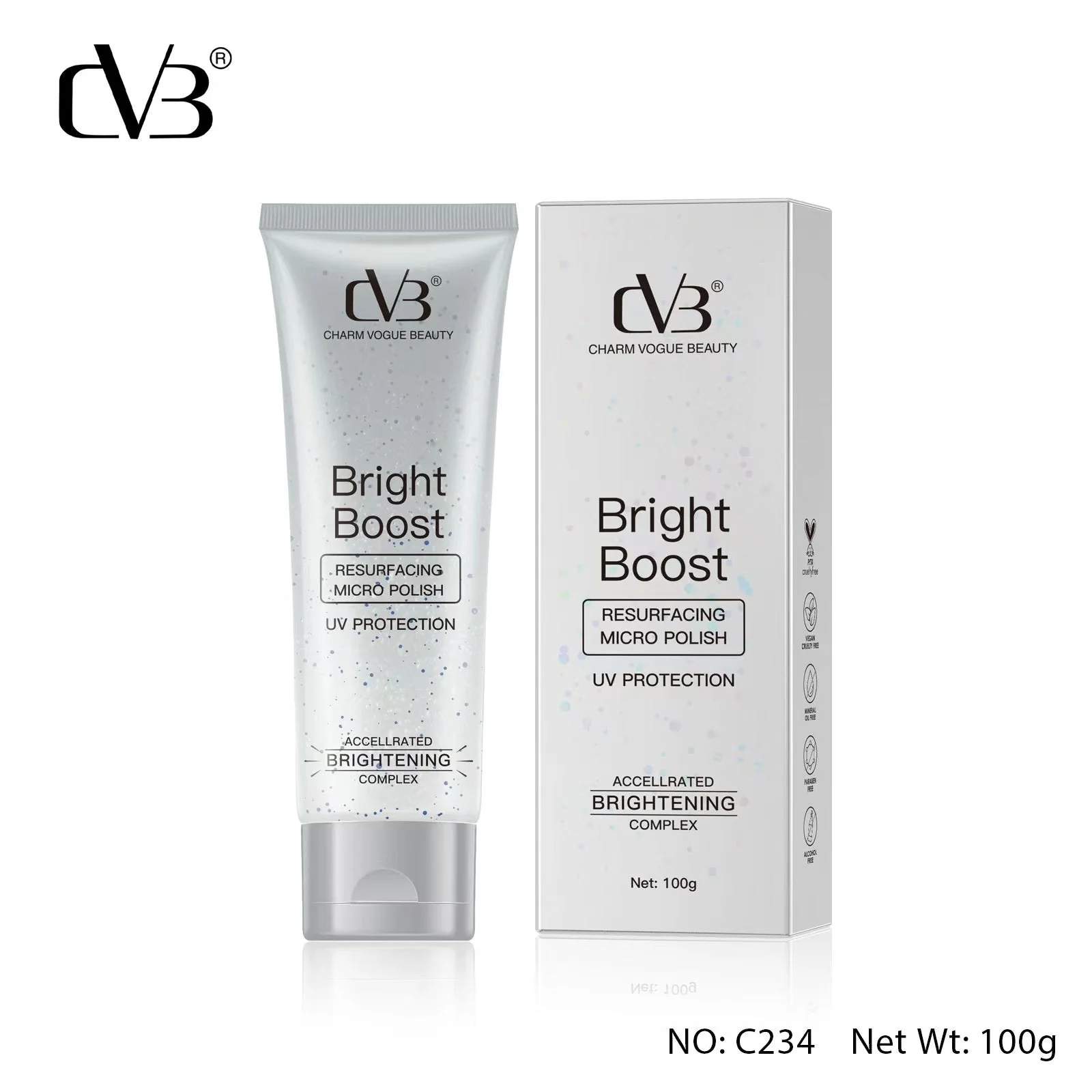 CVB BRIGHT BOOST RESURFACING MICRO POLISH WHITENING BRIGHTENING COMPLEX