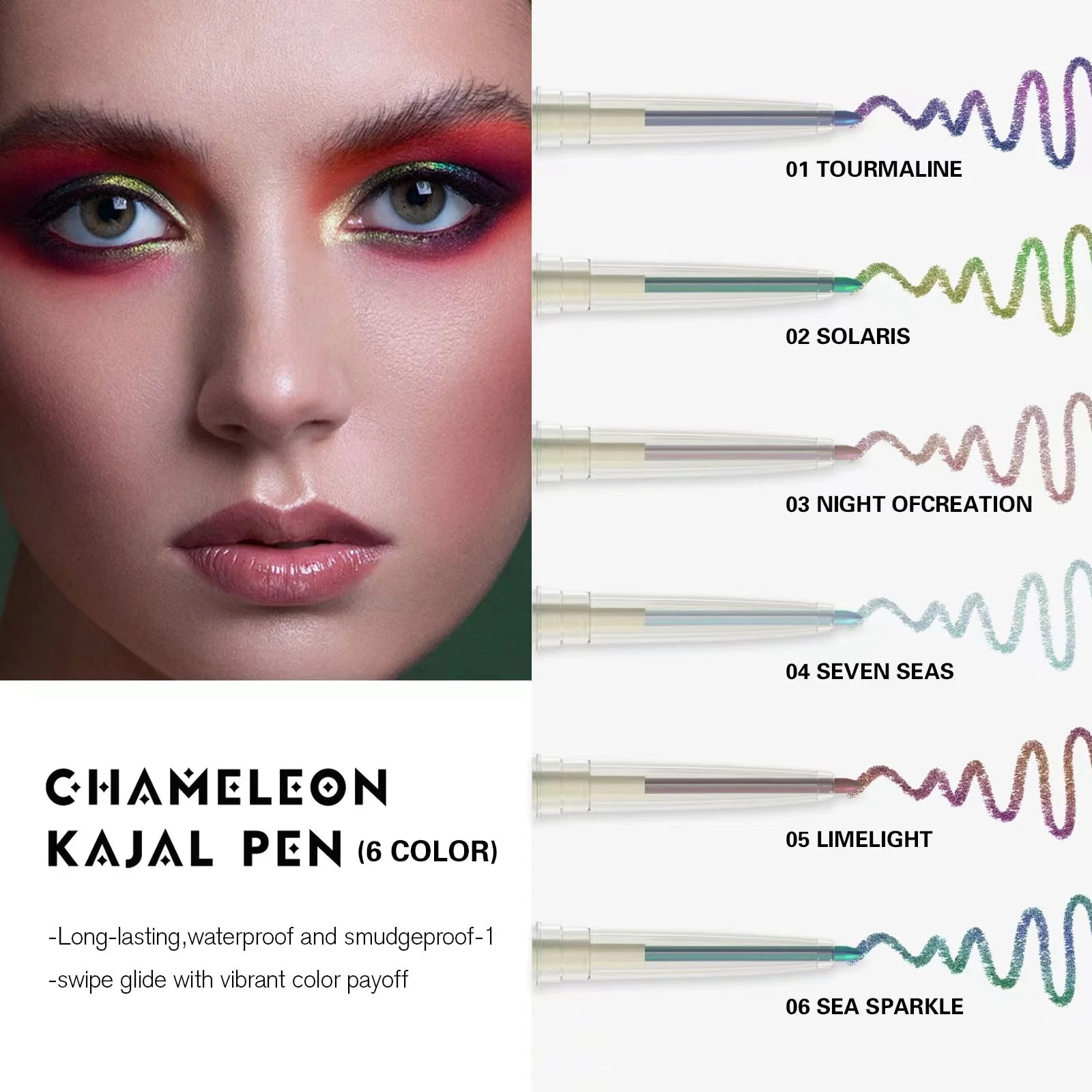CVB Chameleon Kajal Pen Long Lasting Waterproof  C209 - Image 3