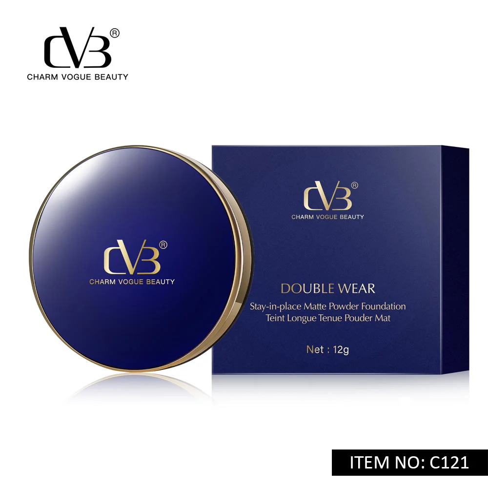 CVB DOUBLE WEAR STAY-IN-PLACE MATTE POWDER FOUNDATION TEINT LONGUE TENUE POUDER MAT NERT 12G C121 - Image 2