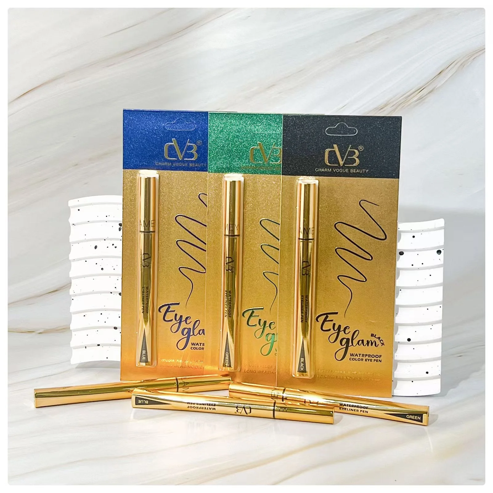 CVB Eye Glam Waterproof color Eye Pen  Eyeliner pen C231 - Image 6