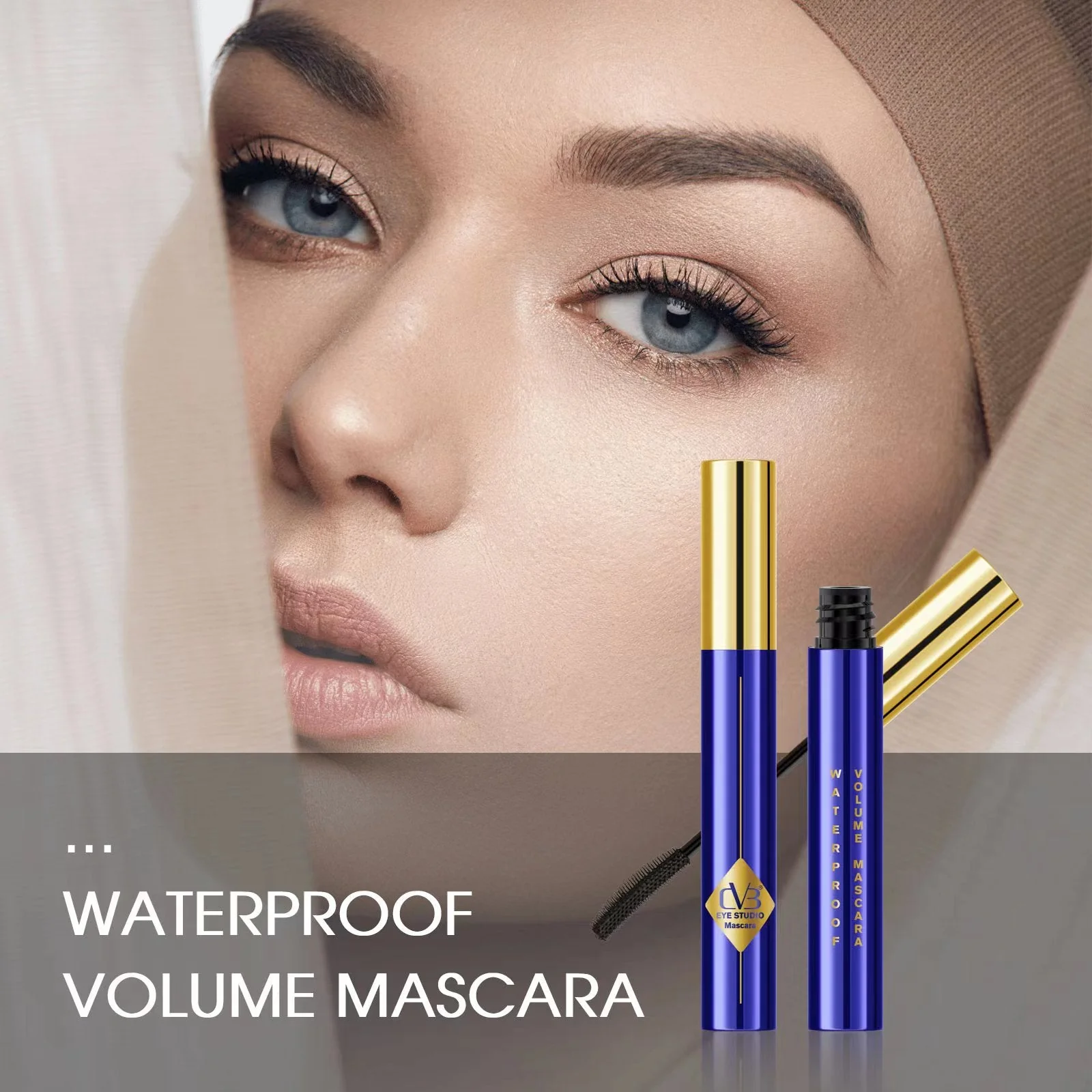 CVB. EYE STUDIO MASCARA WATERPROOF VOLUME MASCARA BLACK 10ML C194 - Image 2