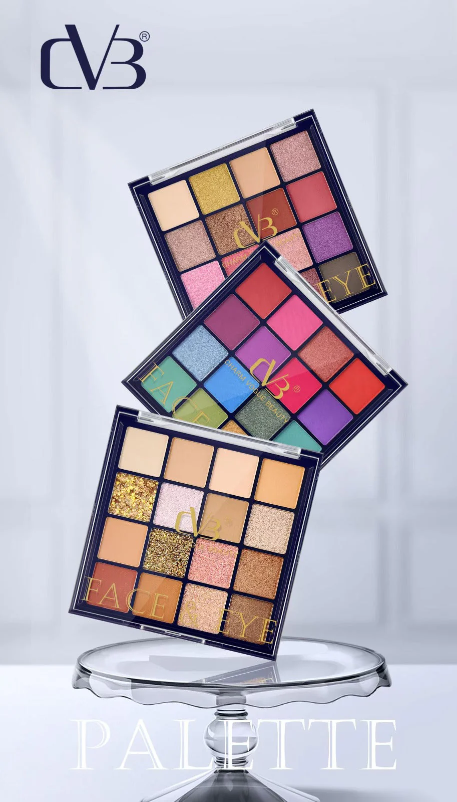 Cvb Face & Eye 16 Colors Eyeshadow Palette  C207 16G - Image 2