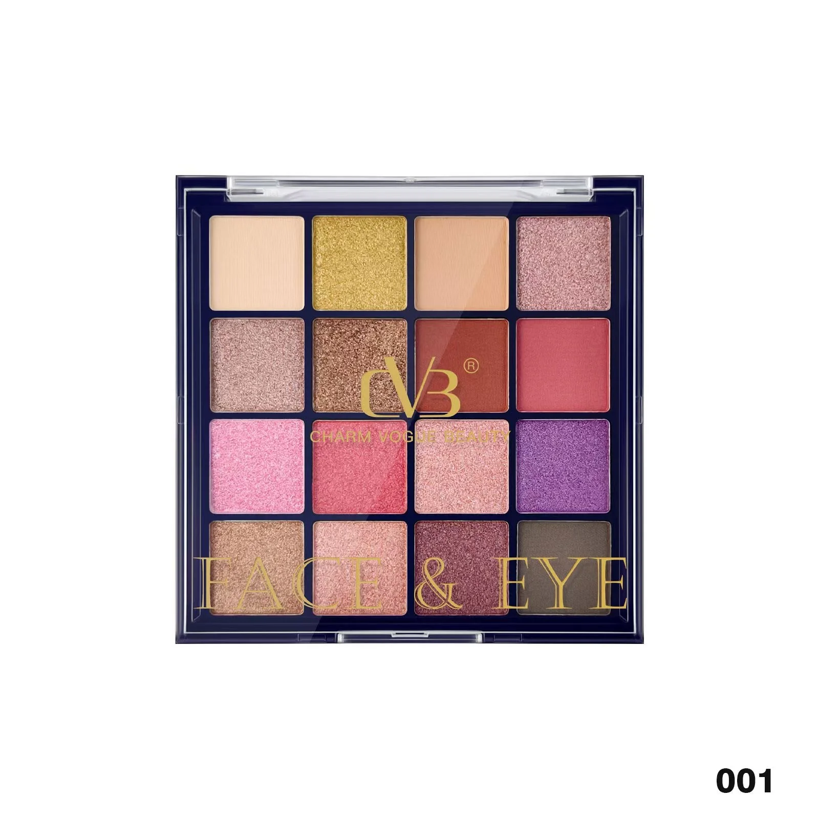Cvb Face & Eye 16 Colors Eyeshadow Palette  C207 16G - Image 3